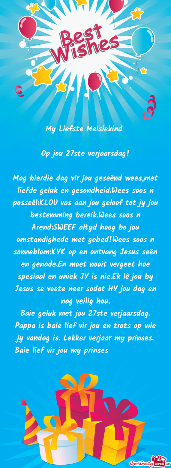 My Liefste Meisiekind
